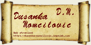 Dušanka Momčilović vizit kartica